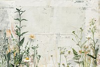 Van gogh painting in a fiels ephemera border herbs backgrounds flower.