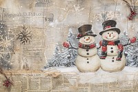 Cute christmas pattern snowmen ephemera border backgrounds snowman winter.