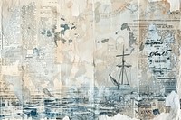 Old nautical map ephemera border newspaper backgrounds drawing.