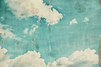 Blue sky ephemera border backgrounds painting paper.