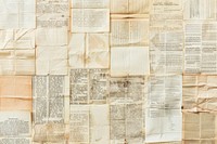 Vintage letters ephemera border text backgrounds newspaper.