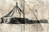Circus tent ephemera border backgrounds drawing paper.