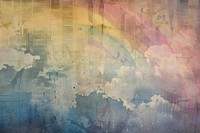 Rainbow clouds ephemera border architecture backgrounds painting.