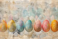 Easter eggs ephemera border backgrounds drawing paper.