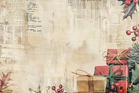 Christmas presents ephemera border backgrounds paper text.