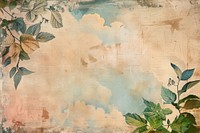 Pastel watercolor clouds ephemera border backgrounds painting texture.