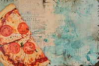 Pizza ephemera border backgrounds paper text.
