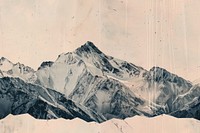 Mountain peaks ephemera border backgrounds outdoors drawing.