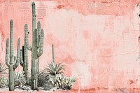 Cactus desert ephemera border backgrounds plant textured.