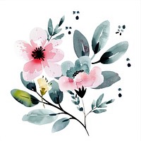 Cute floral art graphics blossom.