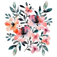 Cute floral art graphics pattern.