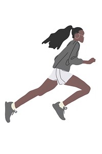 Black woman running person clothing footwear.