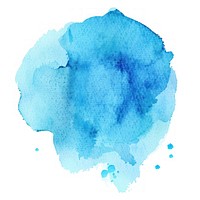 Blue person powder stain.