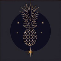 Surreal aesthetic pineapple logo chandelier astronomy outdoors.