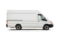 Van vehicle white background transportation. 