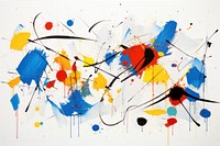 Abstract painting graphics canvas art.