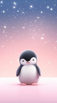 Penguin dreamy wallpaper astronomy outdoors animal.