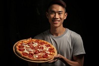 Filipino pizza food person.