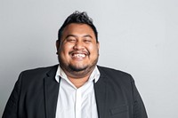 Obese south asian male smile photo man.