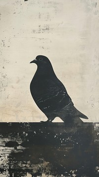 A pigeon blackbird painting agelaius.
