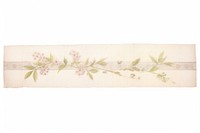 Botanical washi tape pattern flower paper.