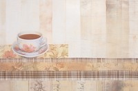 Coffee pattern washi tape backgrounds drink cup.