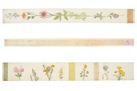 Spring glower washi tape pattern flower paper.