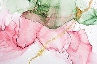 Pink and green painting accessories accessory.
