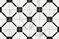 Antique art tile pattern floor.