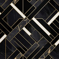 Black gold tile pattern aluminium.