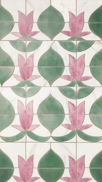 Pink lotus tile pattern.