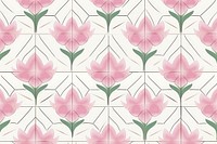 Pink lotus tile pattern graphics art floral design.