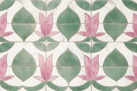Pink lotus tile pattern plant leaf.