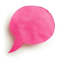 Pink speech bubble shape paper clothing swimwear.
