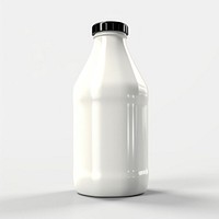 Milk gallon bottle with label beverage shaker drink.