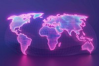 World map astronomy universe purple.