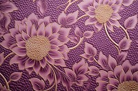 Lotus pattern fabric texture blossom purple dahlia.