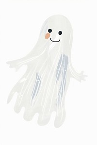 Ghost illustrated outdoors drawing.