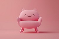 Pink Chair chair furniture armchair.