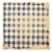 Blue checkered ripped paper tablecloth blackboard linen.