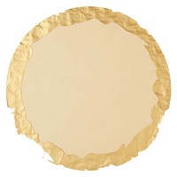 Gold circle ripped paper diaper.