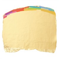 Gold rainbow ripped paper cushion diaper home decor.