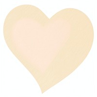 Beige heart shape ripped paper racket sports ping pong paddle.