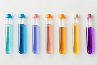 Laboratory test tubes tool toothbrush cosmetics.