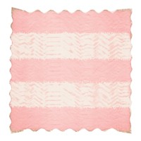 Pink chevron ripped paper cushion blanket diaper.