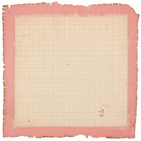Pink grid paper ripped paper text blackboard page.