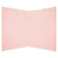 Pink triangle ripped paper napkin white board home decor.