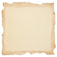 Square ripped paper text page white board.