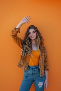 Photo of teen woman photography clothing portrait.