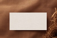 Empty white business card mockup outdoors canvas nature.